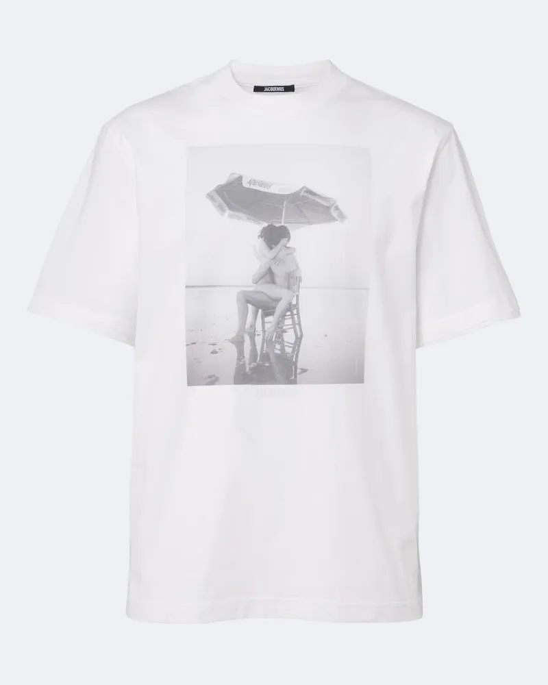 Jacquemus T-shirt Campagne in jersey di misto cotone Bianco