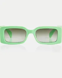 Gucci Occhiali da sole squadrati Verde