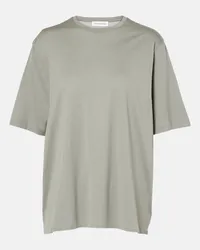 FRANKIE Shop T-shirt Harper in jersey di cotone Grigio