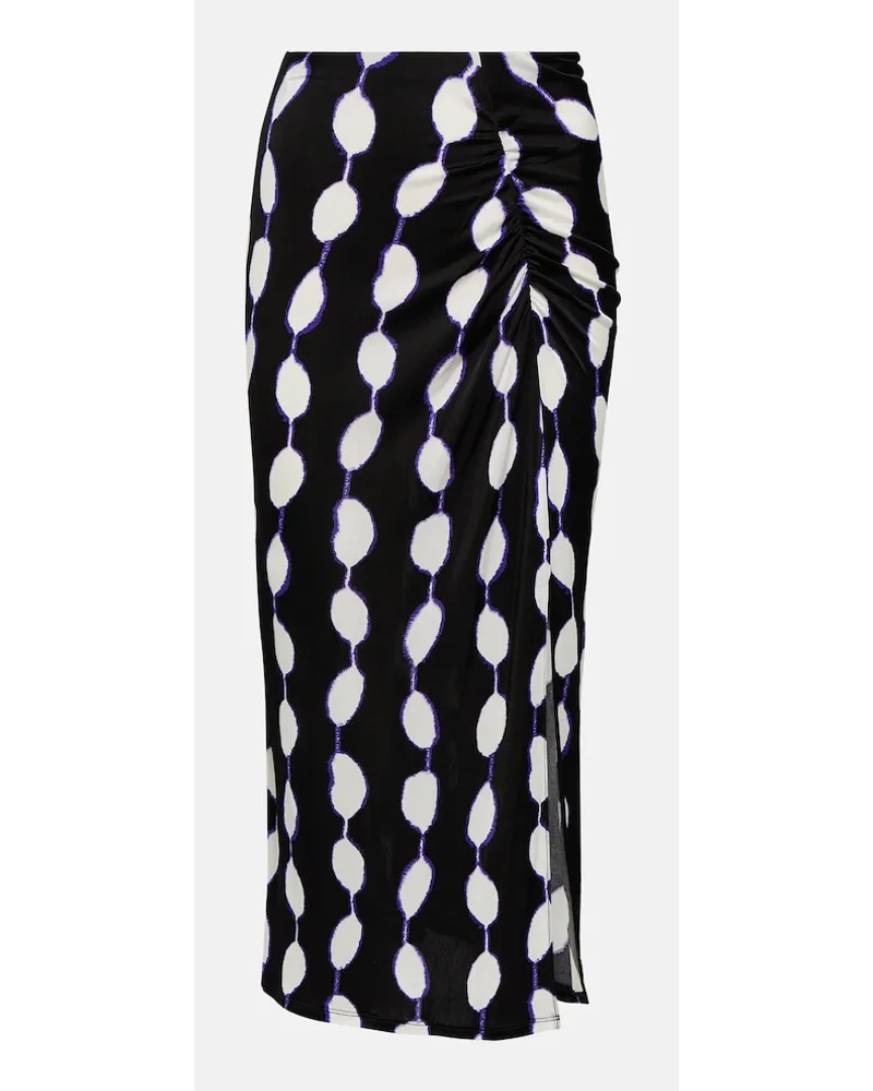 Diane von Furstenberg Gonna midi Garcel in jersey Nero