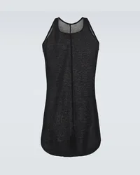 Rick Owens Tank top in maglia a coste Nero