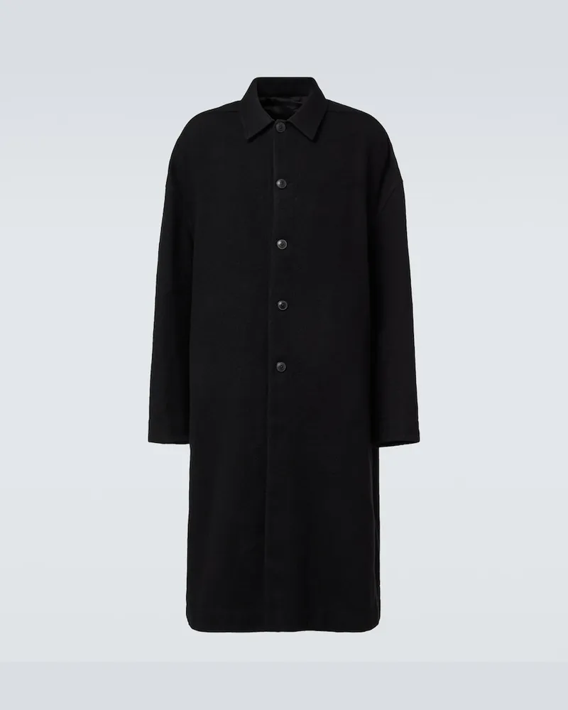 Rick Owens Cappotto Brad in lana vergine Nero