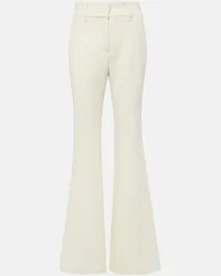 Gabriela Hearst Pantaloni flared Rhein in lana Bianco