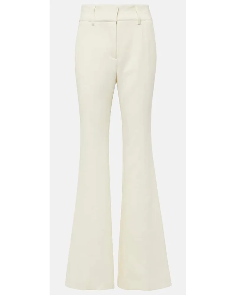 Gabriela Hearst Pantaloni flared Rhein in lana Bianco