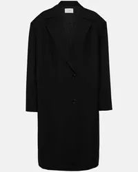 The Row Cappotto Persia oversize in lana vergine Nero