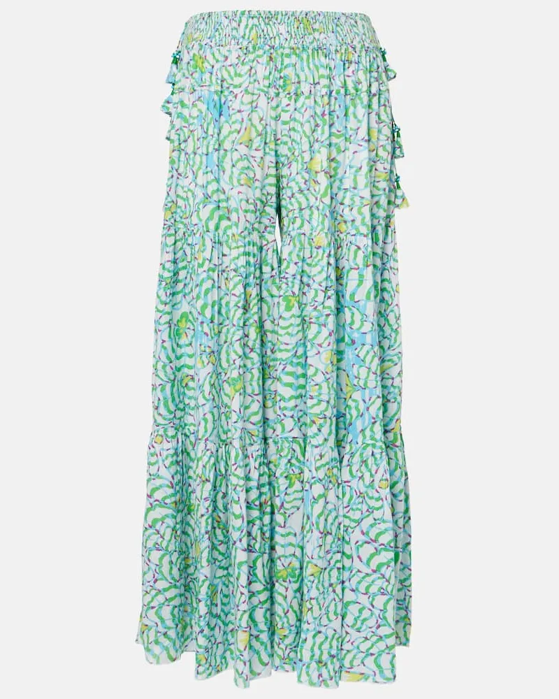 Poupette St Barth Pantaloni a gamba larga Colleen Verde