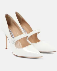 Manolo Blahnik Pumps Camparinew in vernice Bianco