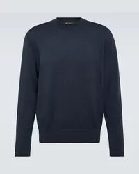 Loro Piana Pullover Renai in misto lana Blu