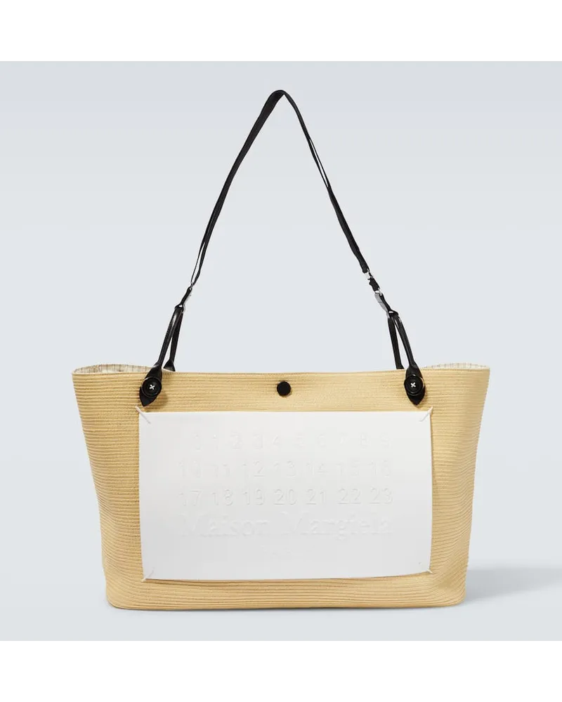 Maison Margiela Borsa con logo Beige