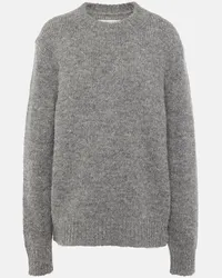 Jil Sander Pullover in misto alpaca Grigio