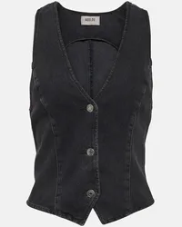 AGOLDE Gilet di jeans Heller Nero