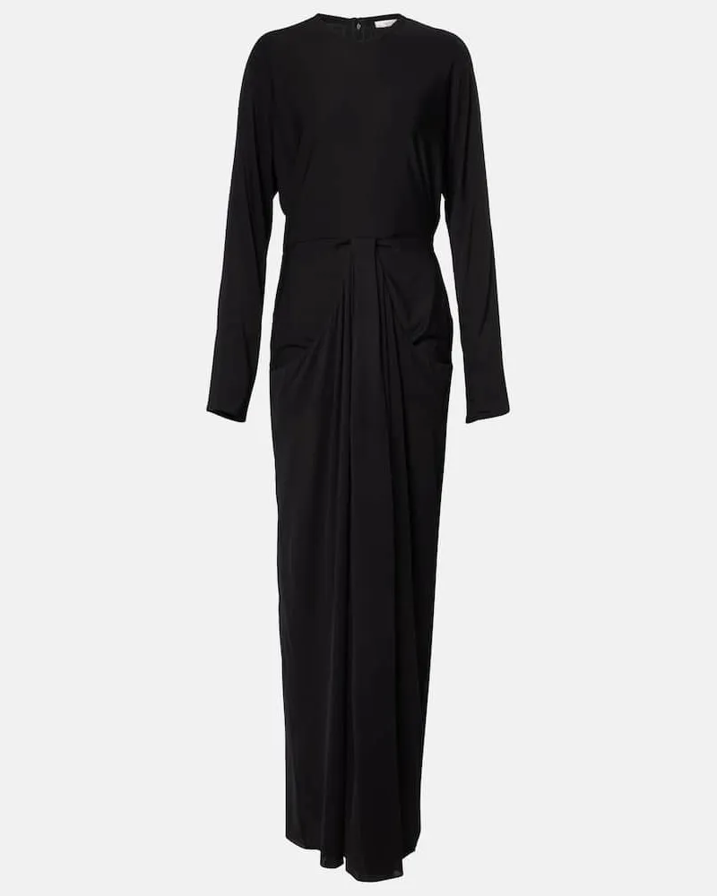 The Row Abito lungo Anselm in jersey Nero