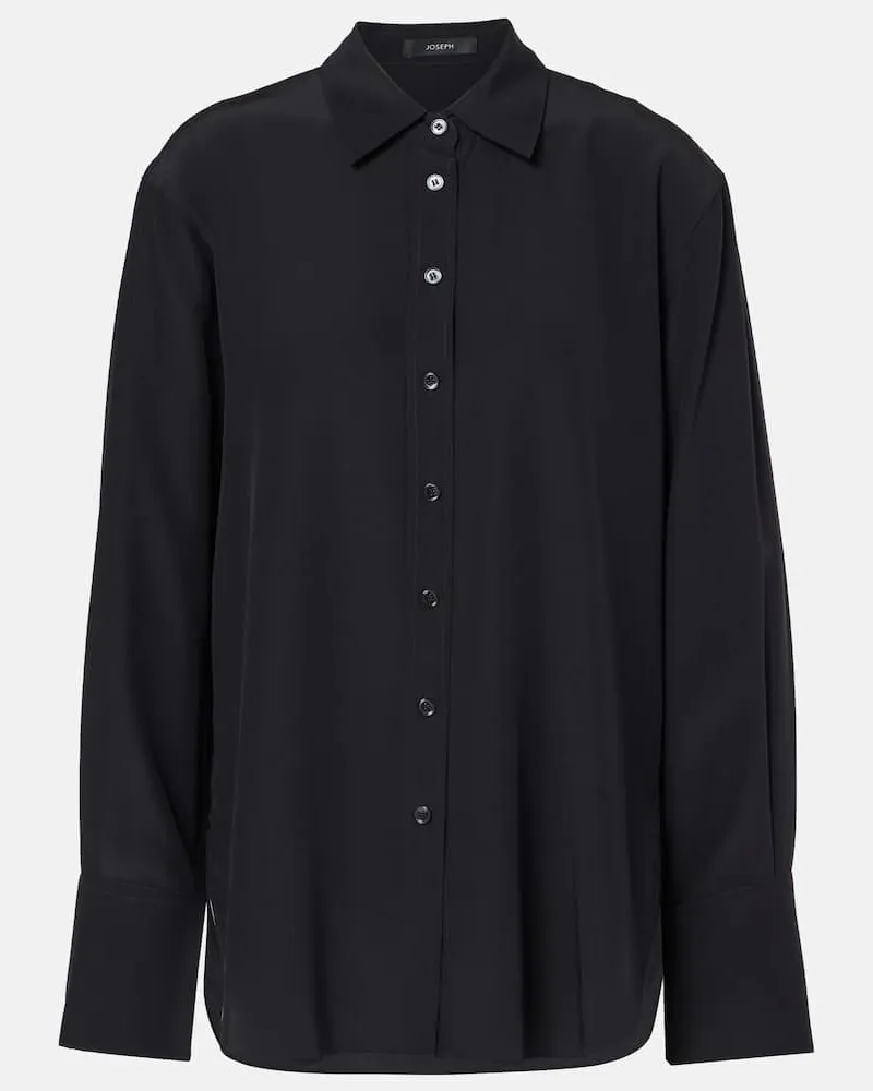 Joseph Camicia Joe in seta crÃªpe de chine Nero