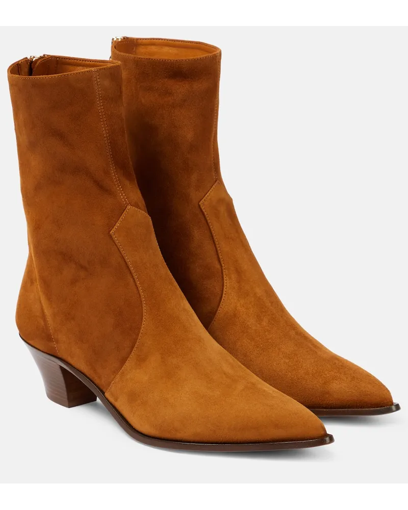 Aquazzura Stivaletti Brunswick in suede Marrone