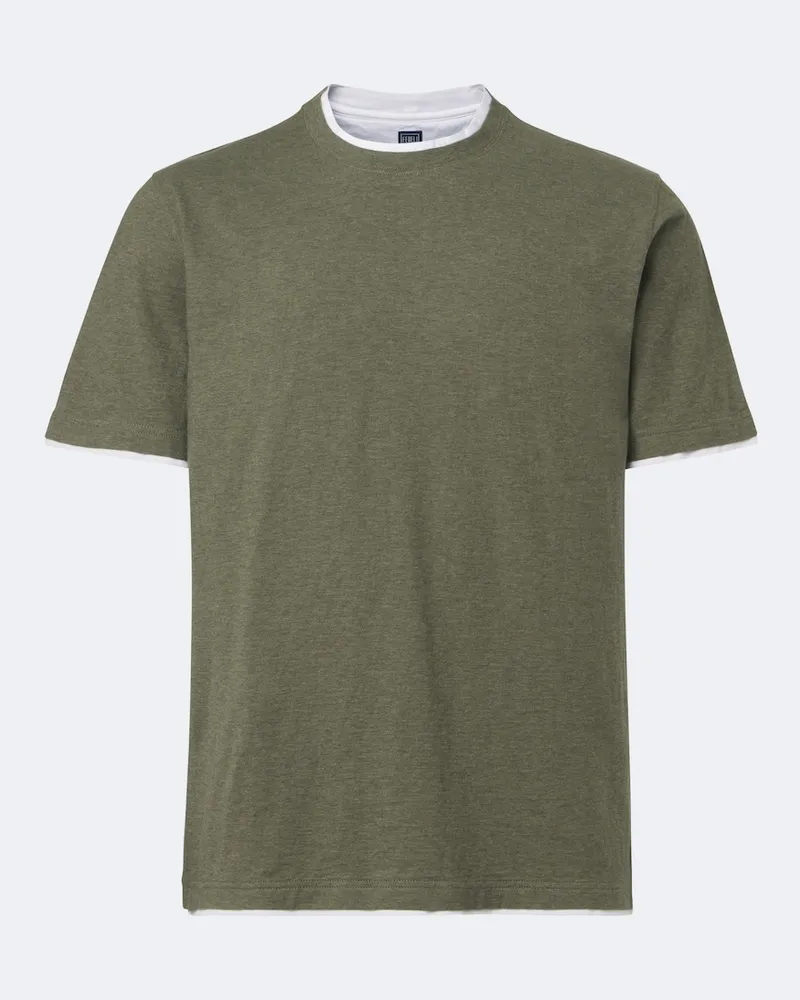 Fedeli T-shirt in jersey di cotone Verde
