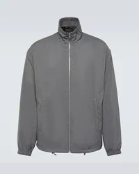 Prada Giacca blouson in lana vergine Grigio