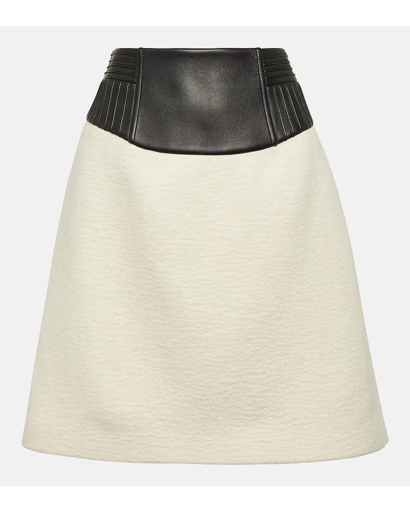 Gabriela Hearst Minigonna Felix in cashmere Bianco
