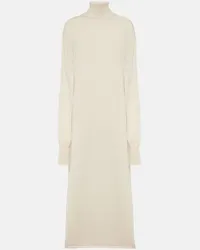 Jil Sander Abito midi in maglia di cashmere Bianco