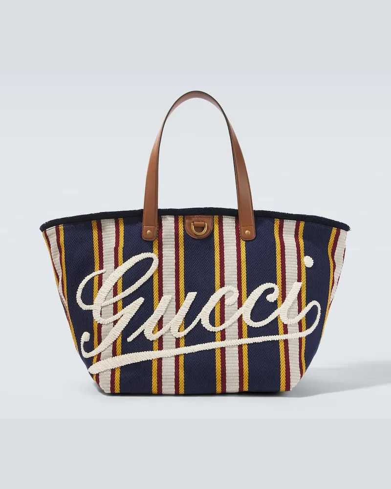 Gucci Borsa Gucci Script Large a righe Multicolore