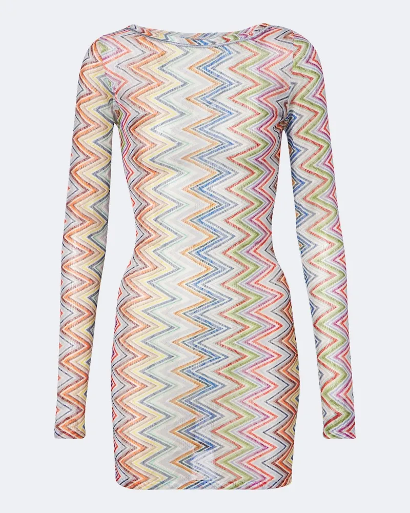 Missoni Abito corto a zig-zag Multicolore