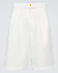 Comme des Garçons Comme des Garçons Shirt Shorts in twill Bianco