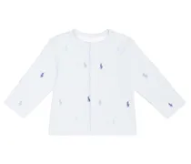 Baby - Cardigan in jersey di cotone con ricamo