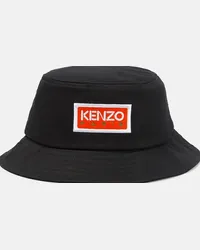 Kenzo Cappello da pescatore in cotone Nero