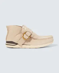 Visvim Sneakers Skynyrd Ring in pelle Beige