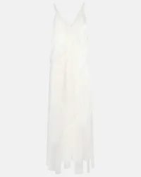 Blumarine Abito sottoveste in pizzo Bianco