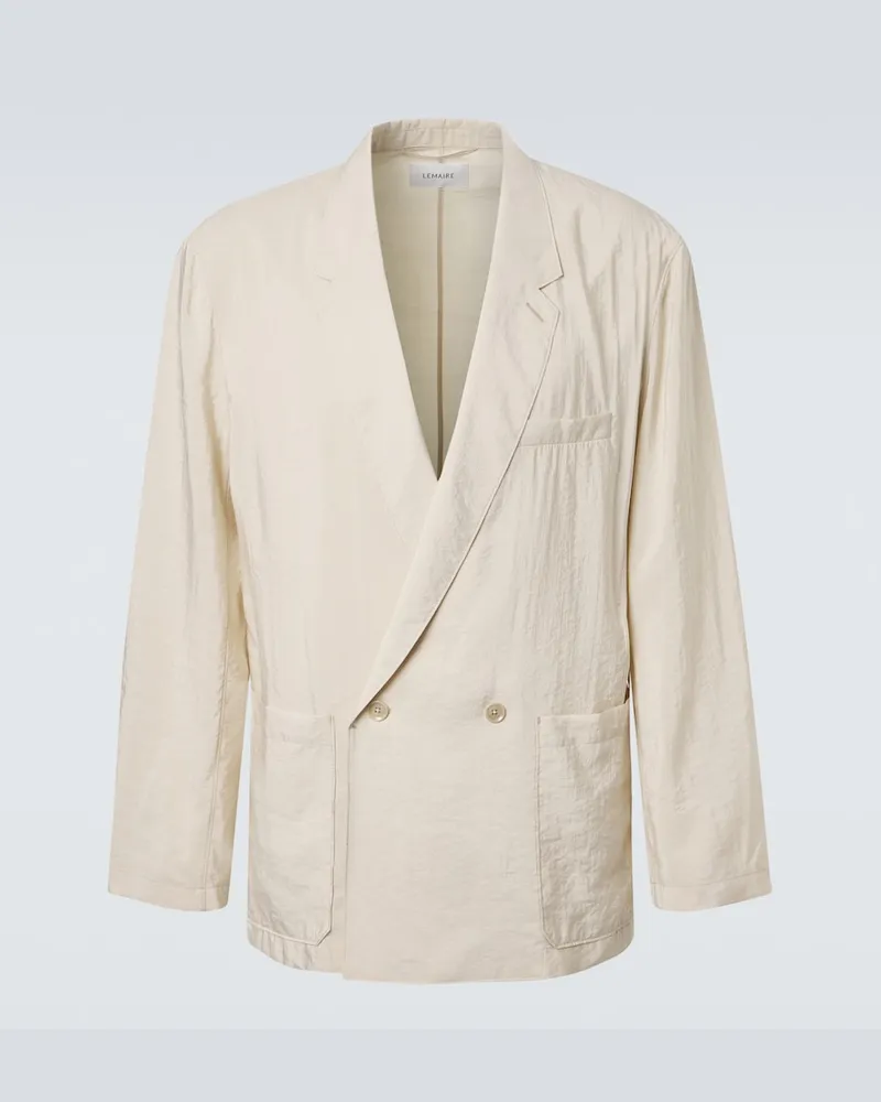 Christophe Lemaire Blazer in misto seta Beige