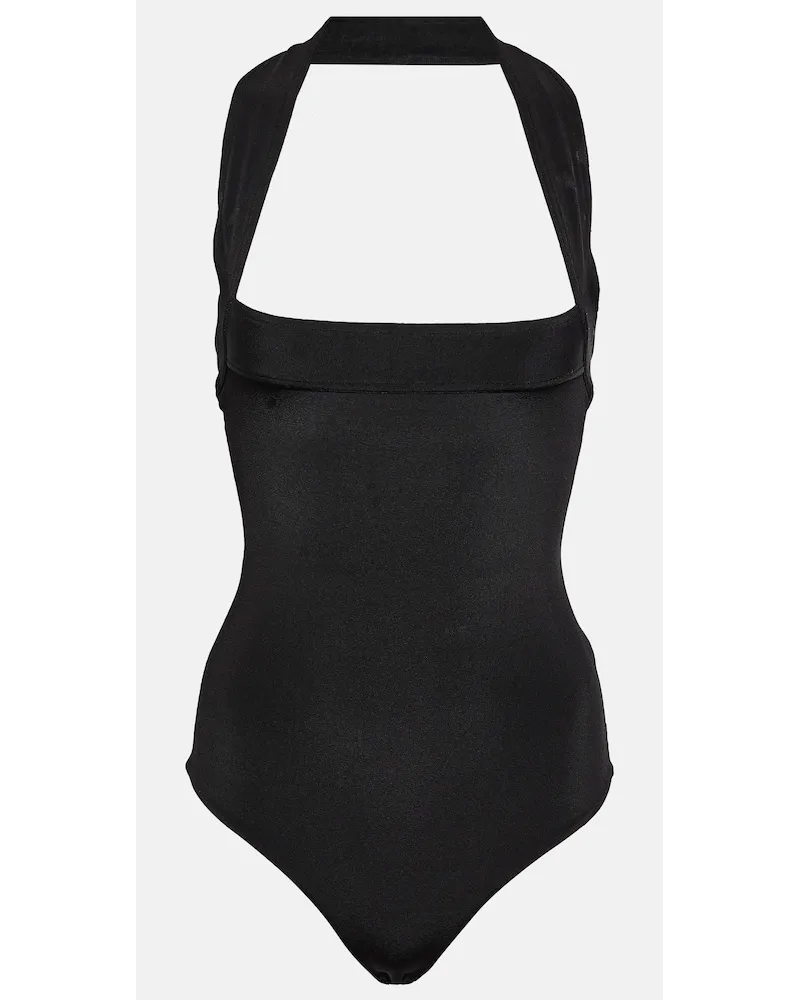 KHAITE Body Sola in crÃªpe di jersey Nero