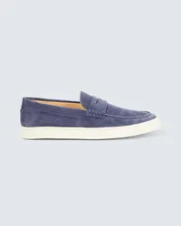 Brunello Cucinelli Mocassini in suede Blu