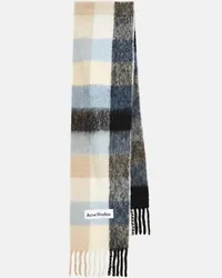 Acne Studios Sciarpa in misto lana e alpaca a quadri Multicolore