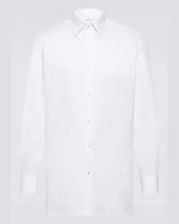 Loro Piana Camicia Oxford in popeline di cotone Bianco