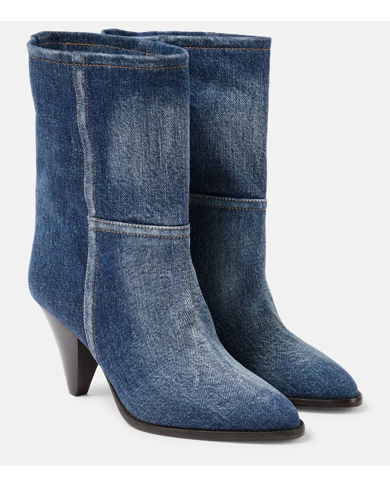Isabel Marant Stivaletti Rouxa in denim Blu