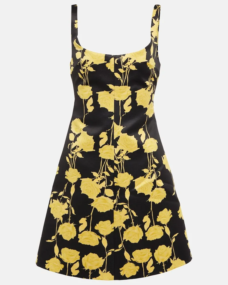 EMILIA WICKSTEAD Miniabito Talia in taffeta con stampa Multicolore