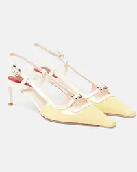 Roger Vivier Pumps slingback Viv’ Canard in pelle Neutro