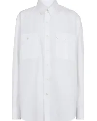 WARDROBE.NYC Camicia oversize in cotone Bianco