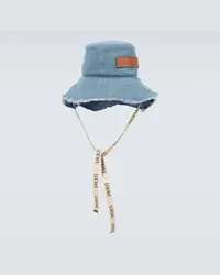 Loewe Cappello da pescatore in denim Blu