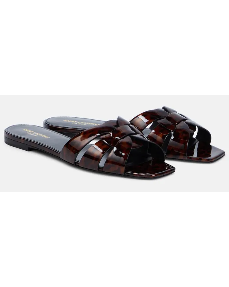 Saint Laurent Sandali Tribute 05 in pelle con stampa Multicolore