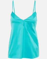 Max Mara Top Regalo in popeline Blu