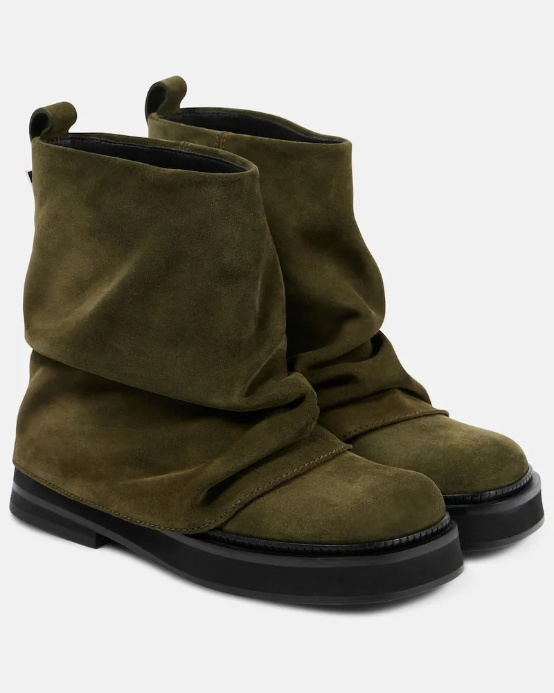ATTICO Stivaletti Mini Robin in suede Verde