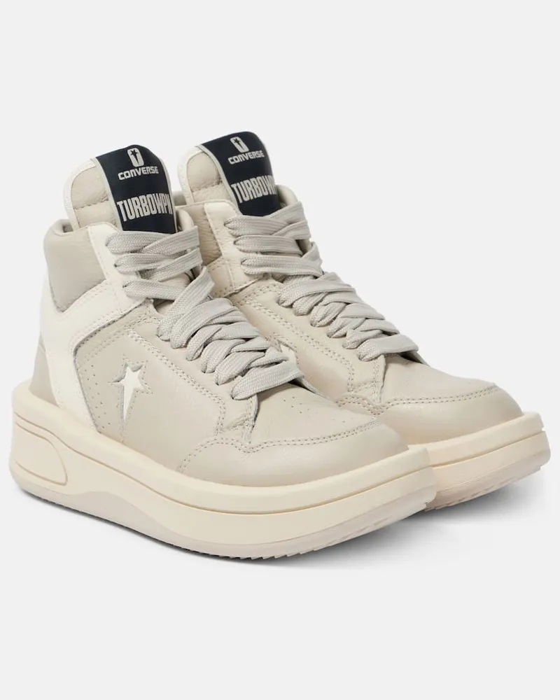 Rick Owens x Converse - Sneakers alte Turbowpn in pelle Beige