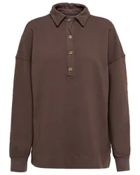 Velvet Polo Denny in cotone Marrone