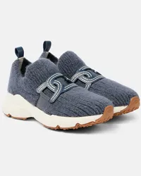 TOD'S Sneakers Kate in maglia Blu