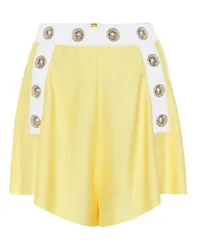 Balmain Shorts a vita alta Giallo