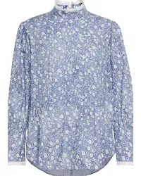 See by Chloé See By Chloé Blusa in misto cotone con stampa Blu