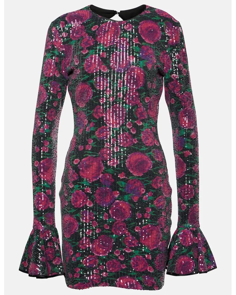 ROTATE Birger Christensen Miniabito con paillettes Rosa
