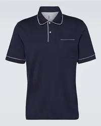 Brunello Cucinelli Polo in cotone Blu