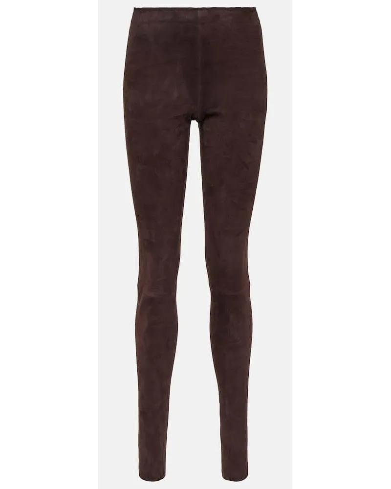 Stouls Leggings Carolyn in suede Marrone